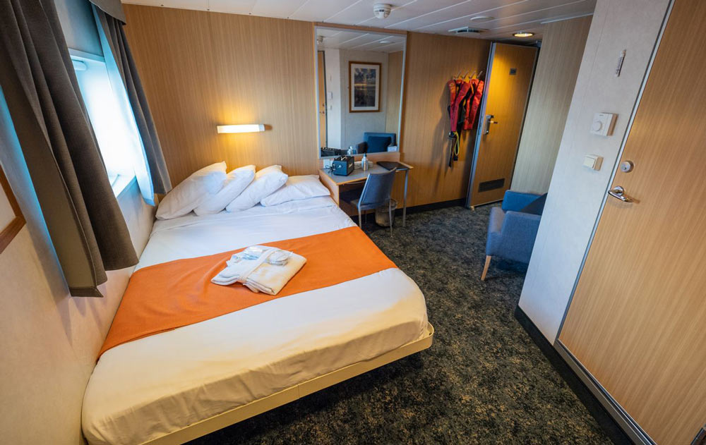 Schlafzimmer auf der MV Quest