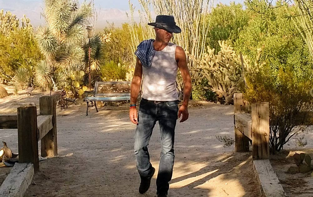 Alex als Cowboy auf der Guest Ranch