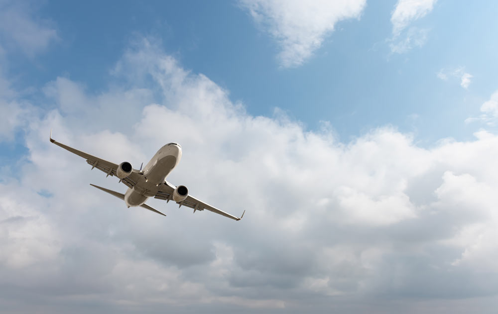 Flugzeug in der Luft